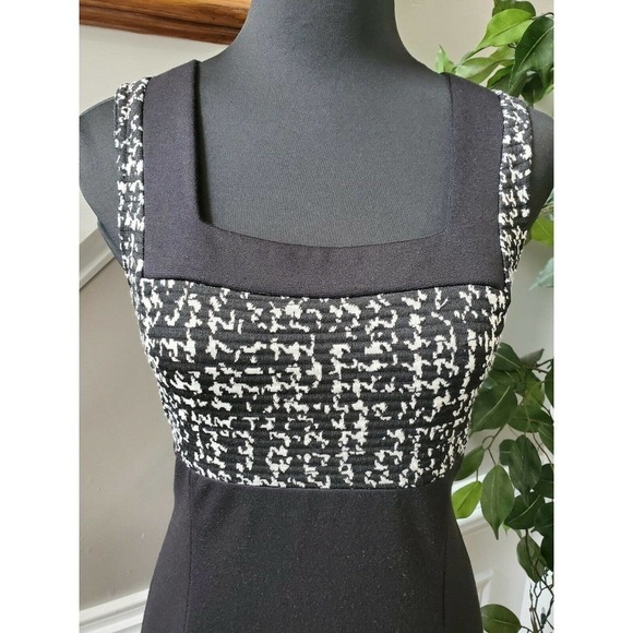 K Studio Women's Black Polyester Blend Sleeveless Square Neck Maxi Dress - Picture 5 of 11